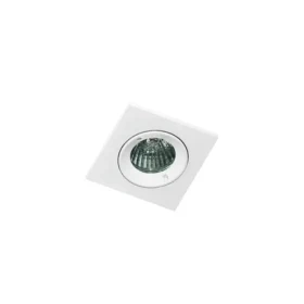 Azzardo Pablo biela / Kúpeľňové podhľadové svietidlo / 1x GU10 / 50W / bez zdroja / 8 cm hranaté / IP54 (SKL000389729)