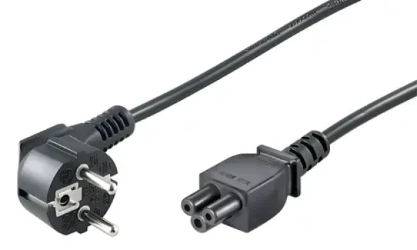 MicroConnect Power Cord CEE 7/7 - C5 čierna / Napájací kábel / 1,2 m / 250 V / 2,5 A (PE010812)