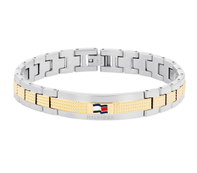 Tommy Hilfiger Nadčasový bicolor náramok z ocele Nelson H-Link 2790642