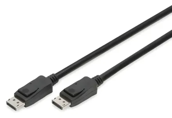 Digitus DisplayPort 8K čierny / Kábel / 5 m / DisplayPort 1.4 / 32,4 Gbit/s (AK-340106-050-S)