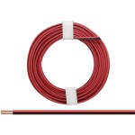 Donau Elektronik 225-01 opletenie / lanko 2 x 0.25 mm² červená/čierna 5 m; 225-01