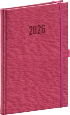 NOTIQUE Týždenný diár Rivoli 2026, ružový, 15 x 21 cm (PGD-TA5RI-6017)