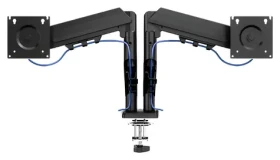 Tracer Double Armflex čierna / Stolný držiak monitora a notebooku / VESA 100x100 / 13-32" / nosnosť 18 kg (TRAUCH47660)