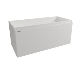 Kúpeľňová skrinka pod umývadlo Naturel Ancona 100x45x46 cm biela ANCONA2100DVBUB ANCONA2100DVBUB
