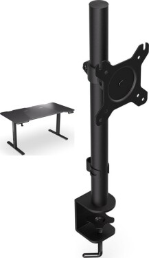 Endorfy Biurko Endorfy Atlas L Electric Czarne 150 cmx78 cm + Uchwyt na monitor Atlas Single