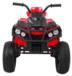 Mamido Elektrická štvorkolka ATV nafukovacie kolesá červená