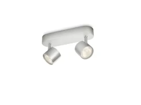 Philips Star 2x4,5W hliník / LED bodové svietidlo / 1000lm / 2700K / stmievateľné / IP20 (SKL000137130)
