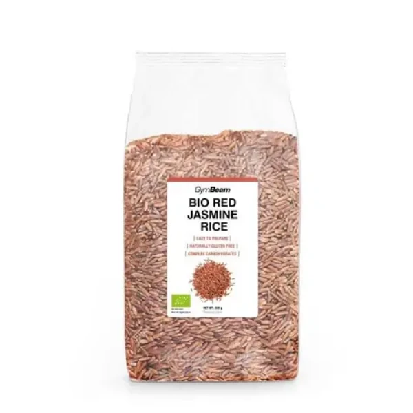 BIO Jazmínová ryža červená (nelúpaná) - GymBeam (500 g) (107326-1-500g)