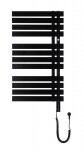 Instalprojekt - Kúpeľňový elektrický radiátor - sušiak POP STAR ELECTRO - Farba radiátora - Čierna matná, Rozmer radiátora - 500 × 980 mm, výkon 300 W RADPOPEL509031