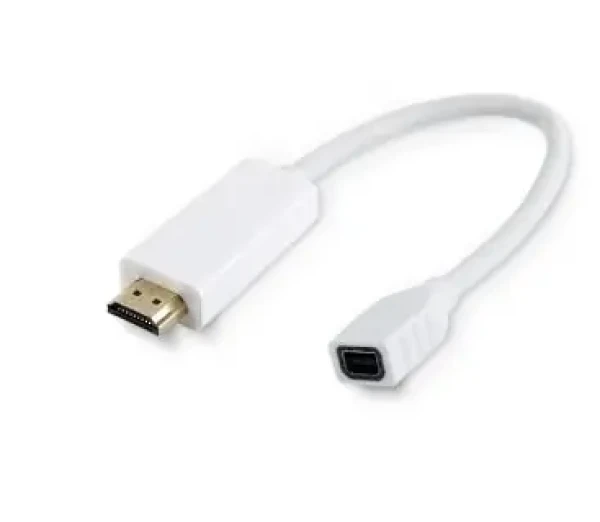 MicroConnect Adaptér HDMI (M) - miniDP (F) 0.1m biela (HDMMDP)