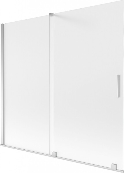 MEXEN/S - Velar dvojkrídlová posuvná vaňová zástena 170 x 150, dekor, chróm 896-170-000-31-01