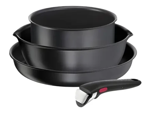 TEFAL Ingenio Daily Chef L7629453 čierna / Sada riadu / 4 ks / hliník / odnímateľná rukoväť (L7629453)
