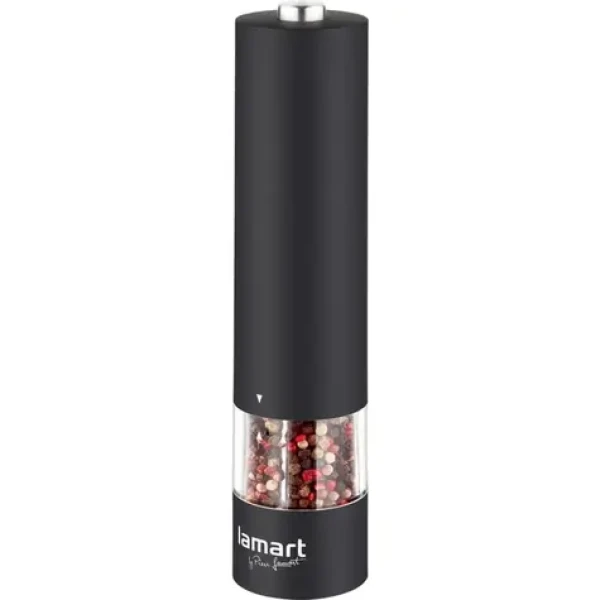 Lamart Ruber Mlynček na korenie elektrický čierna / korenie. soľ / nerez (8590669199679)