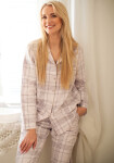Kľúč LNS 401 B25 long/r S-XL dámske pletené pyžamo světle růžová S