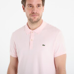 Tričko LACOSTE Short Sleeved Ribbed Collar Shirt Flamingo 6