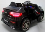 Mamido Elektrické autíčko Mercedes GLC63s s pohonom 4x4 a koženým interiérom, čierne