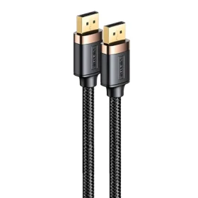 USAMS SJ531 U74 čierna / Kábel DisplayPort / DP 1.2 / 4K 60Hz / 2K 144Hz / 2 m (SJ531HD01)