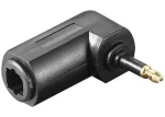 PremiumCord TOS / Optická redukcia / mini Toslink M - Toslink F / zahnutá 90° (8592220021597)
