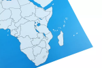 Moyo Montessori Moyo Montessori Kontrolná mapa - Afrika Nová - bez popisov
