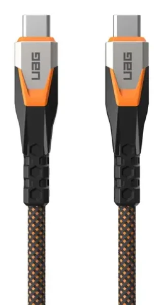UAG SRGE Dátový a nabíjací kábel USB-C(M) - USB-C(M) 240W 0.75m čierno-oranžová / USB 3.2 (9B4415114097)