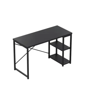 Mark Adler Leader 2.0 čierna / Pracovný stôl / s policami / výška 75 cm / doska 120 x 48 cm (MA-LEADER 2.0 BLACK)