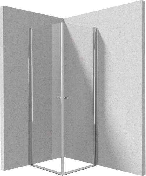 DEANTE - Sprchovací kút Kerria Plus chróm, štvorcová, 90x90 cm KKN0W09W09