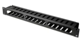 Equip / Káblový manažment panel / 19" / 1U / snímateľný kryt / čierna (327313)