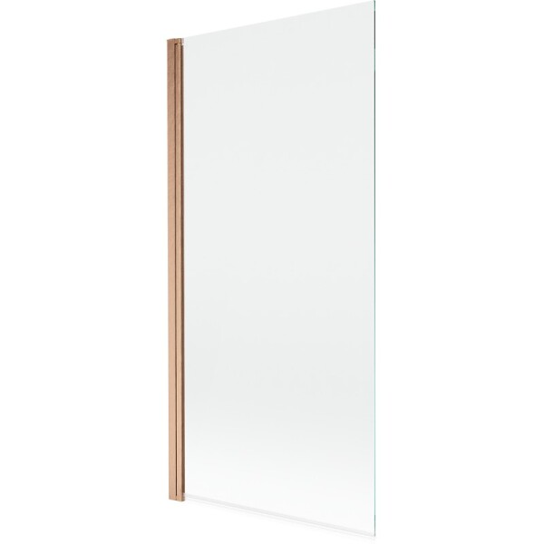 MEXEN - MIST vaňová zástena 90x150 cm 6mm 1-s, meď kartáčovaná, číra 8A9-090-001-65-00