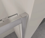CERANO - Trostenný sprchovací kút Varone LINE UL/P - 6 mm - chróm, transparentné sklo - 120x80x195 - posuvný CER-DY505-90138