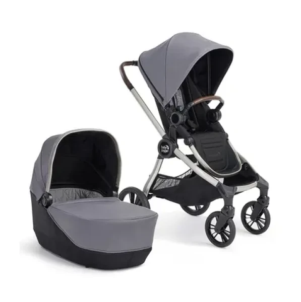 BabyJogger CITY SIGHTS 4WM AKCIOVÁ set 2v1 (kočík + korba) vr. madlá DARK SLATE (BJ2171440SET)