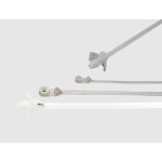 HELU 91103-1000, TY 38M, sťahovacie pásky, 4.7 mm, 200 mm, priehľadná, s kovovým jazýčkom, 1000 ks; 91103-1000