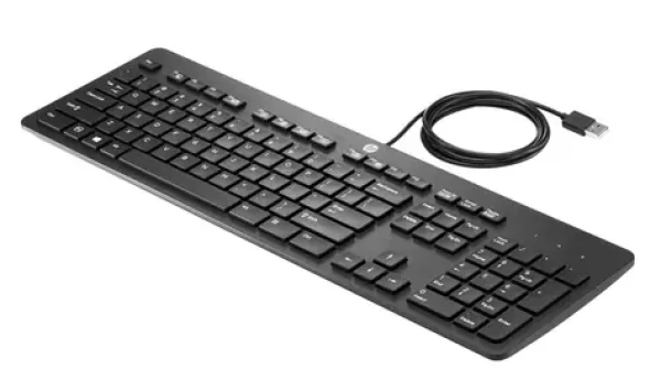 HP USB Slim Business Keyboard čierna (N3R87AT#ABD) / Drôtová klávesnica / USB / DE (N3R87AT#ABD)
