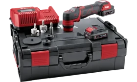 FLEX PXE 80 červeno-čierna / Akumulátorová excentrická leštička / 10,8 V / sada (532268_FLE)