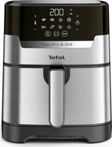 TEFAL Easy Fry amp; Grill EY505D15 / teplovzdušná fritéza + gril / 1550W / 4.2 l / 8 programov / 80 - 200 ° C / časovač (EY505D15)