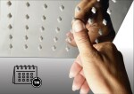 SAPHO - SLIM Hlavová sprcha, priemer 300, čierna mat MS573B