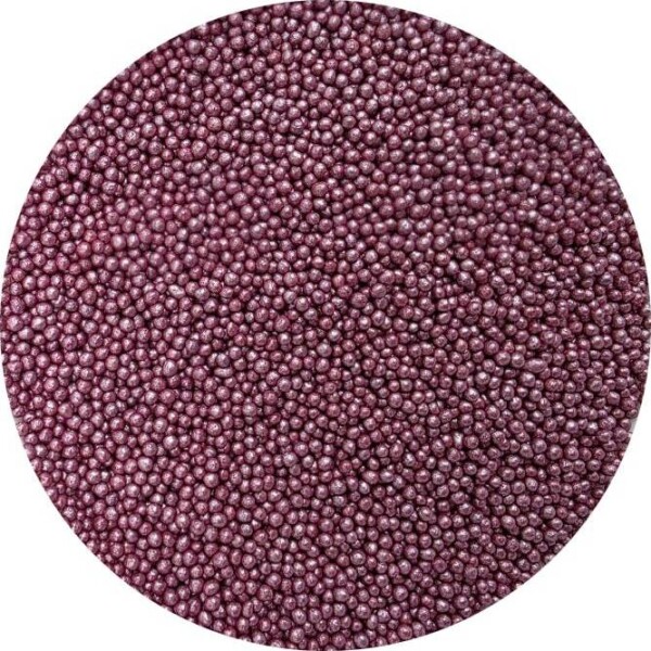 Cukrové perličky metalické tmavo ružové 2 mm 80 g - I LOVE CAKES - I LOVE CAKES