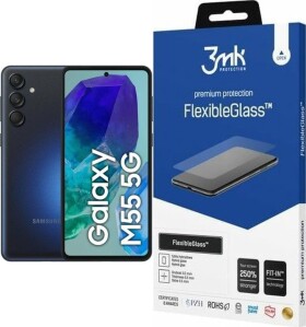 Samsung Galaxy M55 5G 8/256GB Czarny (SM-M556EZK) + FlexibleGlass