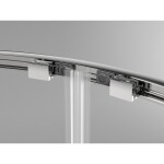 MEXEN/S - Exo štvrťkruhový asymetrický posuvný sprchovací kút 120 x 90, transparent, chróm 8132-120-090-01-00