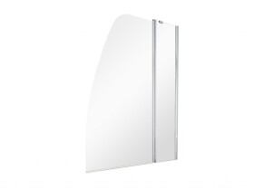 BESCO - Vaňová zástena AVIS - FARBA rámu - Chróm / Leštený hliník (ALU), Rozmer A - 120 cm, Smer zatvárania - Univerzálne Ľavé / Pravé, Výplň - Číre bezpečnostné sklo - 6 mm BCAVIS120CC