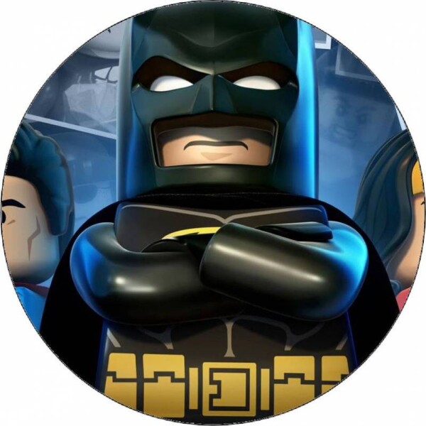 Jedlý papier Lego Batman, Superman a Wonder Woman 19,5 cm - Pictu Hap - Pictu Hap