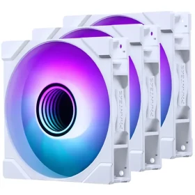 PHANTEKS M25 Gen2 PWM D-RGB 3ks biela / 120mm / Hydraulic Bearing / 35.13 dB @ 2000 RPM / 72.72 CFM / 4-Pin PWM + 3-Pin (PH-F120M25_G2_DWT01_3P)