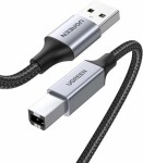 Ugreen 80802 Kábel USB-A 2.0 (M) - USB-B 2.0 (M) 1.5m čierna / opletený (6957303888023)