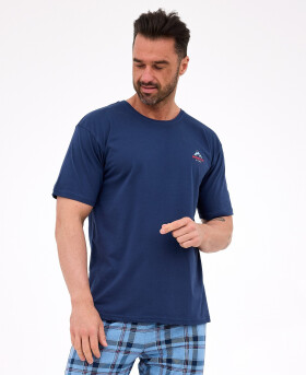 Cornette 134/315 North 2 cr/r S-2XL pánske pyžamo džínovina XXL