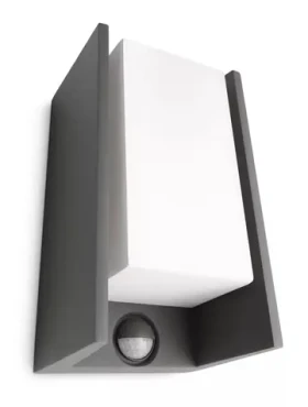 Philips Bridge IR 42W antracit / Vonkajšie nástenné svietidlo / E27 / IP44 / so senzorom / bez zdroja (SKL000392625)