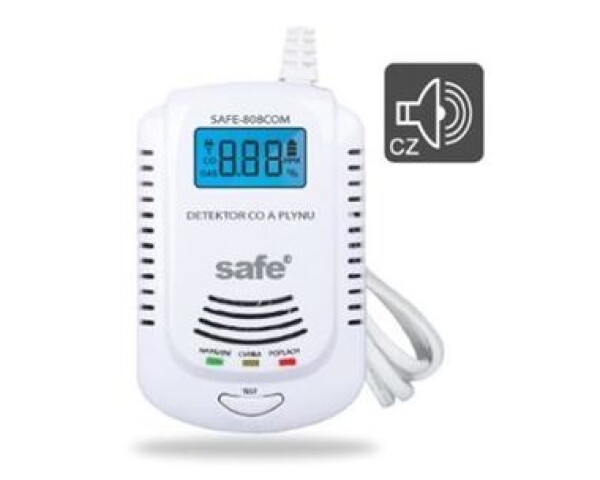 SAFEHOME SAFE-808 COM / Detektor horľavých a výbušných plynov (SAFE808COM)