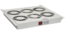 Ventilačná jednotka VJ-R4 / Do racku / 4 ventilátory / termostat / strop aj dno / RAL7035 (86030017)
