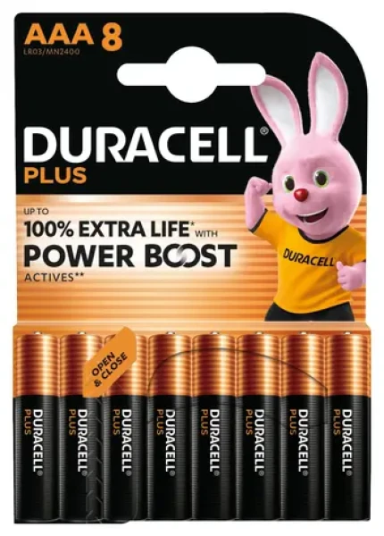 Duracell PLUS Boost MN2400 / Batéria / AAA / alkalické / 1,5 V / 8 ks (1799)