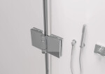 CERANO - Sprchovací kút Volpe Duo Ľ/P - 6 mm - chróm, transparentné sklo - 110x110x190 - zalamovacie CER-670678