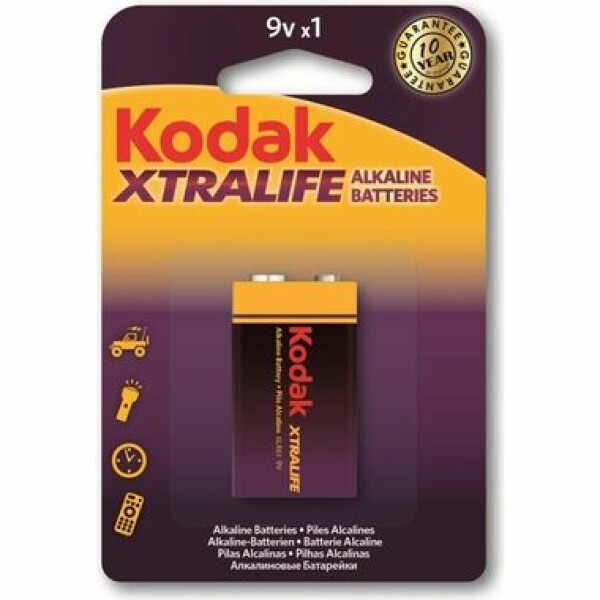 KODAK XTRALIFE alkalická batéria 9V / 1ks / blister (30952010)