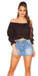 Trendy Off Shoulder Longsleeve with Lacing